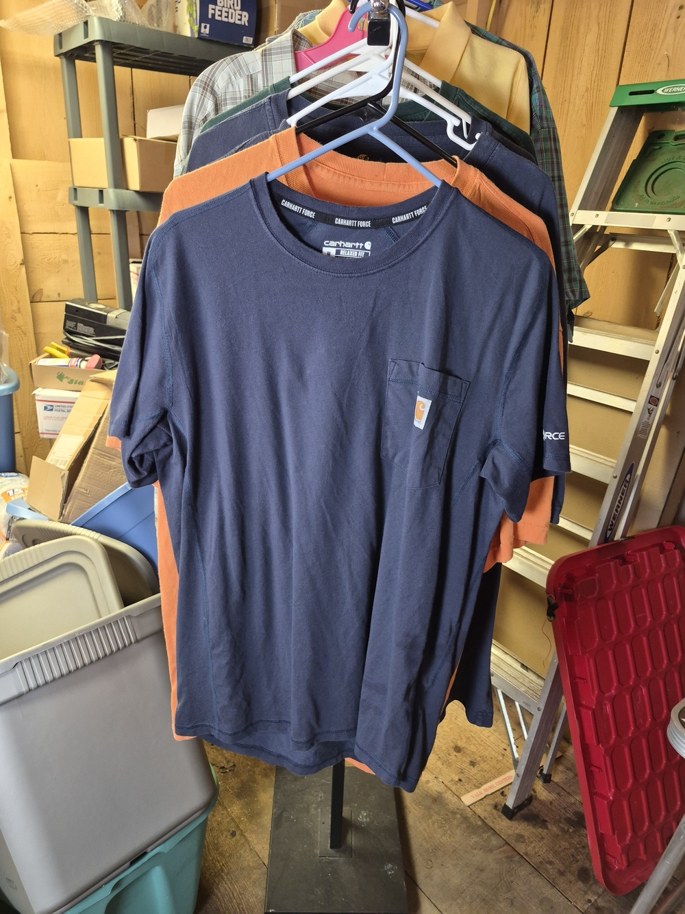 Carhartt Men’s Navy Short-Sleeve Pocket T-Shirt Bin 60